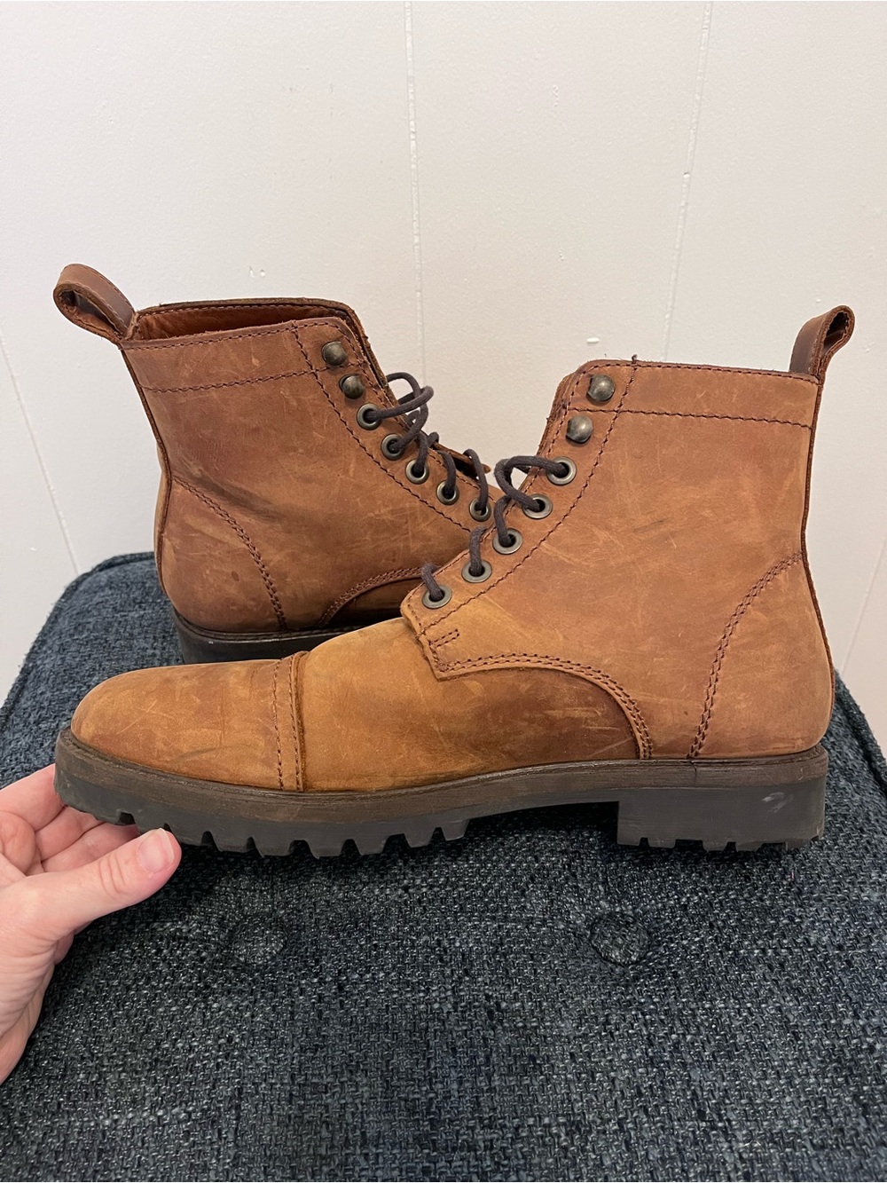 Patina Brown Lace Up Boots - Picture 7 of 11